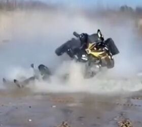clearly momentum isn t all you need to successfully water skim an atv video