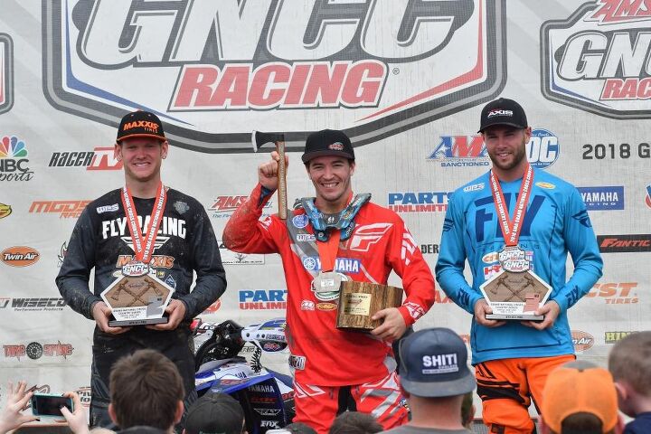 fowler holds off borich to win dunlop tomahawk gncc, Dunlop Tomahawk GNCC XC1 Podium