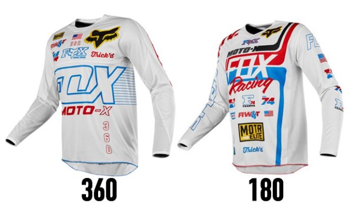 fox racing red white and true special edition off road gear