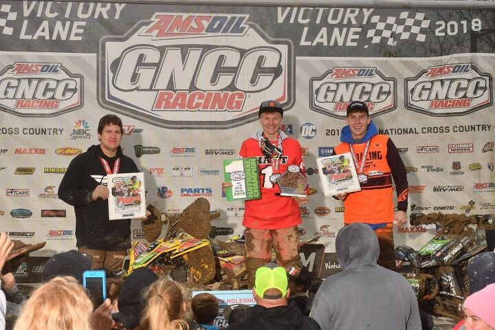 walker fowler wins fourth gncc championship, Hunter Hart Podium