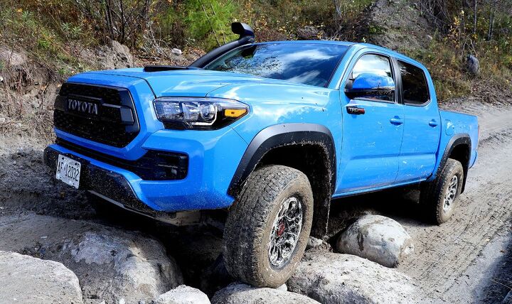 off road riding with toyota trd pro trucks and yamaha, Toyota Tacoma TRD Pro Rocks
