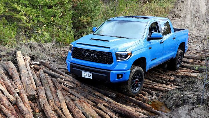 off road riding with toyota trd pro trucks and yamaha, Toyota Tundra TRD Pro Logs