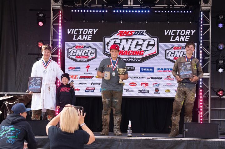 fowler extends championship lead with win at snowshoe gncc, Showshoe GNCC Youth Podium