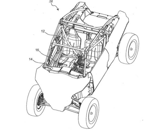 passenger grab bar patent provides another look at kawasaki sport utv, Kawasaki Sport UTV