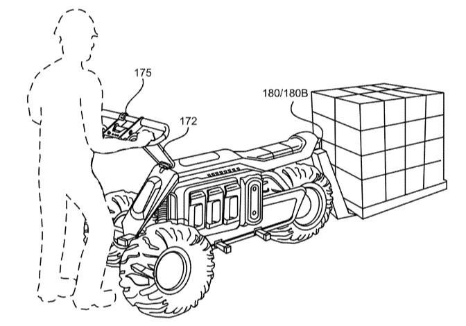 check out this black decker ttv patent, Black Decker TTV Forklift