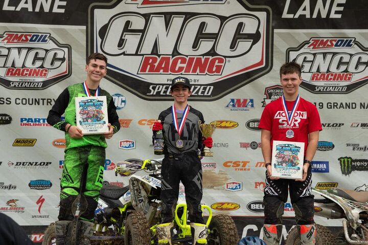 fowler wins inaugural black sky gncc, Youth Podium Black Sky GNCC