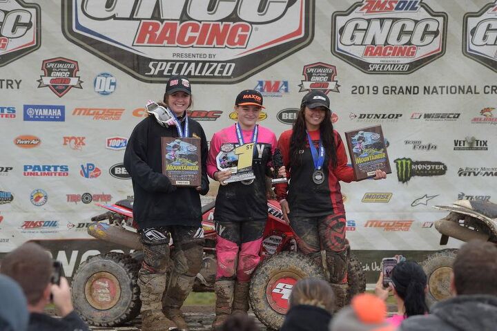 richardson wins inaugural yamaha mountaineer gncc, Yamaha Mountaineer GNCC WXC Podium