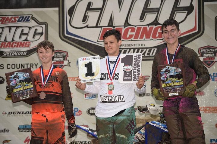 richardson wins inaugural yamaha mountaineer gncc, Yamaha Mountaineer GNCC Youth Podium