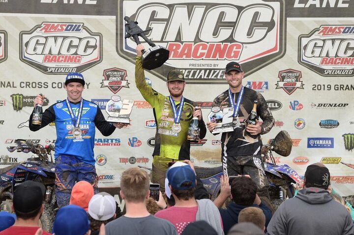 richardson wins inaugural yamaha mountaineer gncc, Yamaha Mountaineer GNCC XC1 Podium