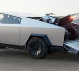 electric tesla atv concept unveiled, Tesla Cybertruck with ATV