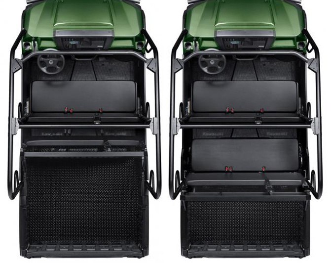 5 best atv and utv features and innovations, Kawasaki Mule Convertible Bed