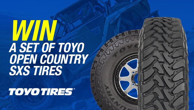 Enter to Win a Set of Toyo Open Country SxS Tires