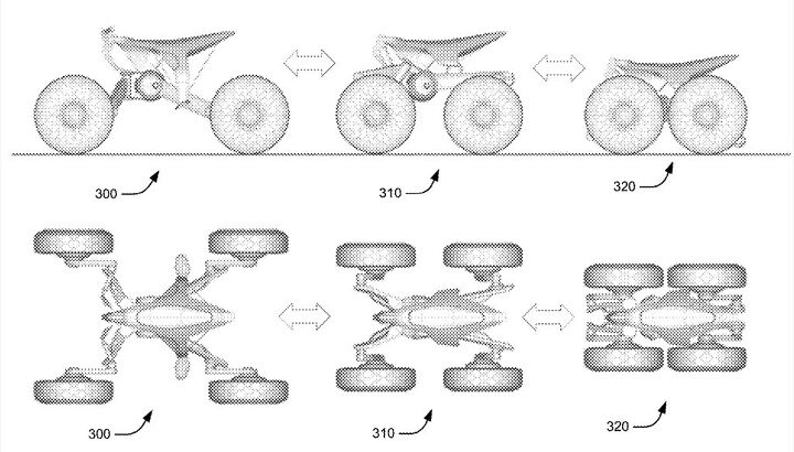 honda has patent for transforming atv