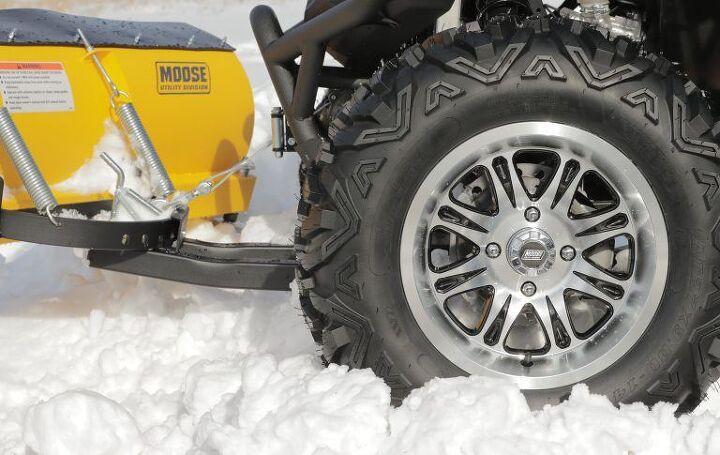 grip it and rip it with moose utility division wheels and tires, Moose Utility Division tires in snow