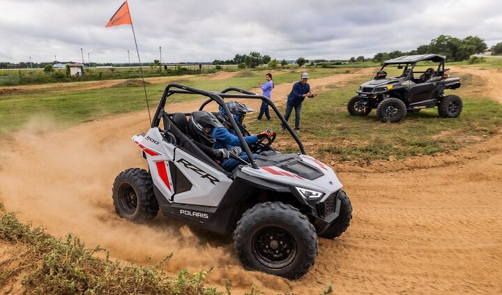 2022 polaris atv and utv lineup preview, 2022 Polaris RZR 200 EFI Action