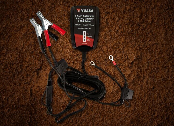 winter atv battery care tips, YUASA Battery Charger Maintainer