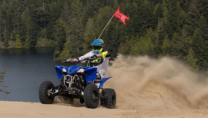 yamaha sport atv shootout yfz450r vs raptor 700r, yamaha sport atv yfz450r clear lake hill climb