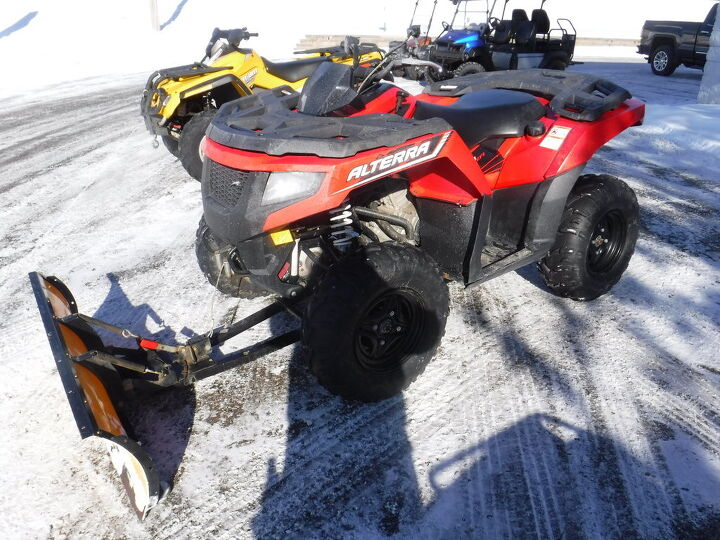 warn winch plow 4x4 low miles 2016 arctic cat alterra 700features