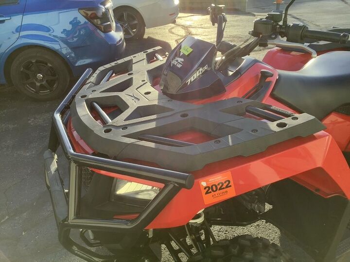only 72 miles warn 2500lb winch front and rear arctic cat big bumpers mirrors