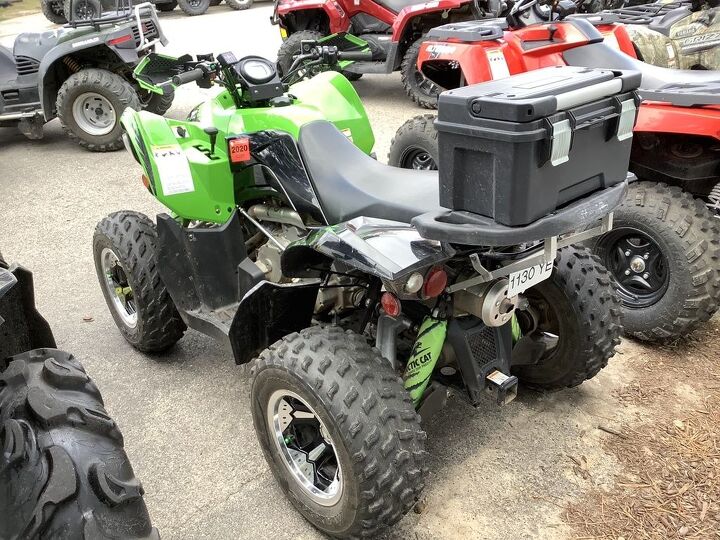 rear rack with storage box hand guards heat demon heated grips shock covers