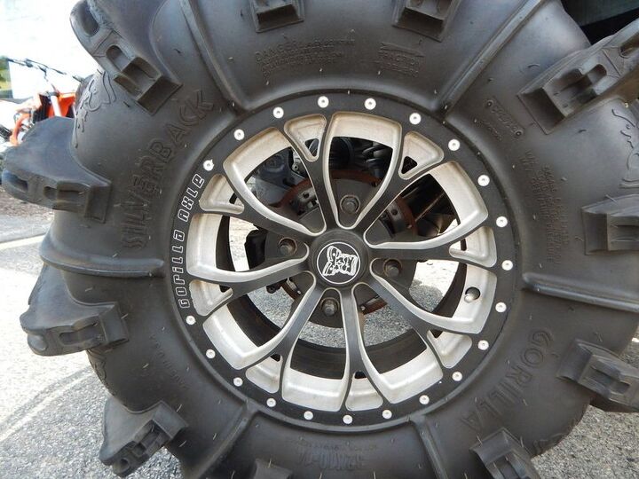 power steering gorilla axle wheels 32 silver back tires fox floats hmf
