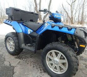 rear top box 2500 lb polaris winch irs fuel injected