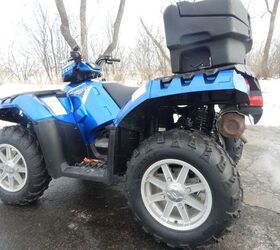 rear top box 2500 lb polaris winch irs fuel injected