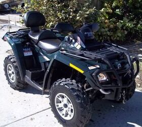 very nice can am outlander 800 max xt two up atv that has it all winch hand