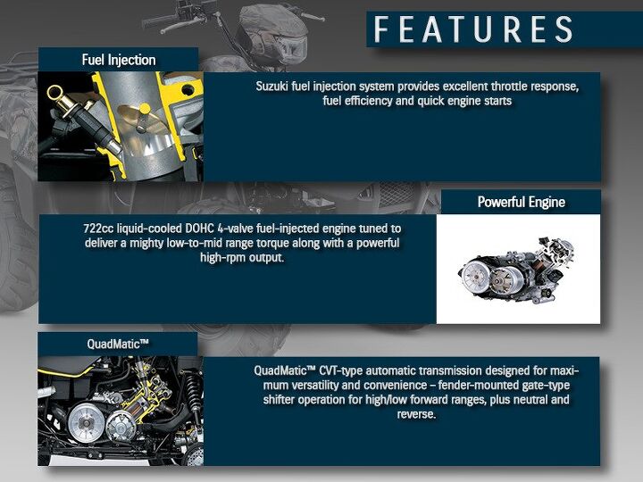 info2014 suzuki kingquad 750axi power steering camo over three decades