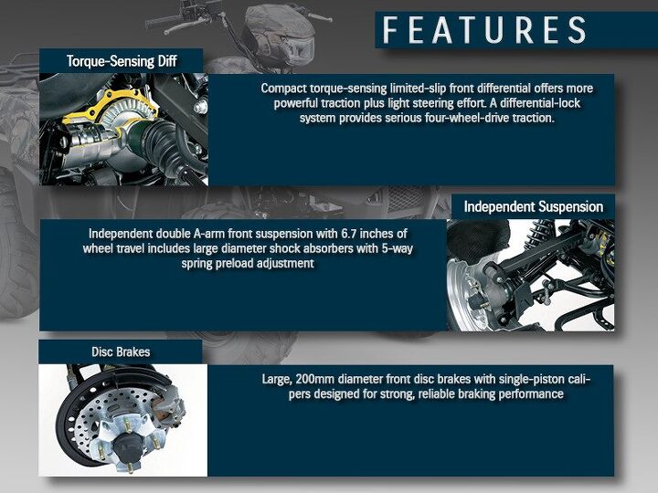 info2014 suzuki kingquad 750axi power steering camo over three decades