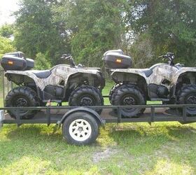 Two ATVs 2007 Yamaha Grizzly 700 4x4 With Trailer