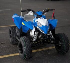 2013 polaris outlaw 90 boardwalk blue and white