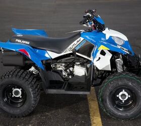 2013 polaris outlaw 90 boardwalk blue and white