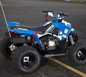 2013 polaris outlaw 90 boardwalk blue and white