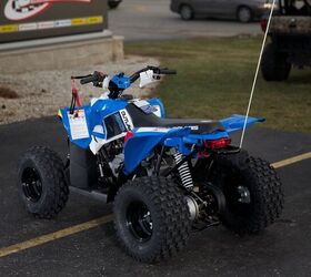 2013 polaris outlaw 90 boardwalk blue and white