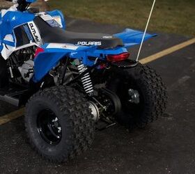 2013 polaris outlaw 90 boardwalk blue and white