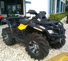 outlander max 800rthis atv comes with itp wheels wrapped in high