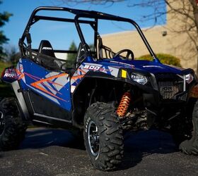 2013 Polaris® RZR® S 800 Blue Fire and Orange LE 