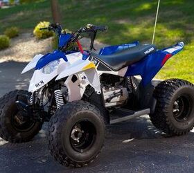 2013 polaris outlaw 90 boardwalk blue and white