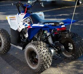 2013 polaris outlaw 90 boardwalk blue and white