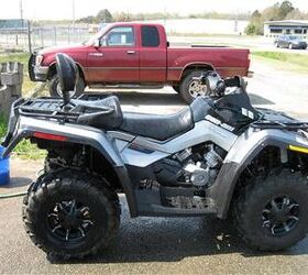 this 4 wheeler is excellent condition it has powersteering winch wheels