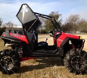 custom built rzr 900 has 3 lift kit 30 tires and 14 wheels lambo door kit