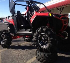 custom built rzr 900 has 3 lift kit 30 tires and 14 wheels lambo door kit