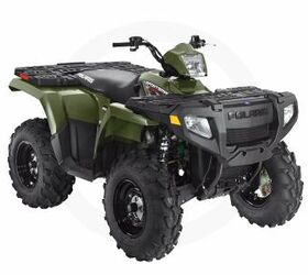 has polaris brushguard and rear rack extension already installed