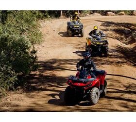 there s a can am outlander atv for any ride you can imagine bursting past friends