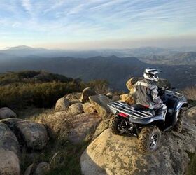 ultimate atv features power steering a more powerful v twin and alloy wheels