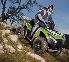 ultimate atv features power steering a more powerful v twin and alloy wheels