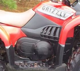 strong running yamaha grizzly 660 4x4 with just 1100 miles has push button 4x4