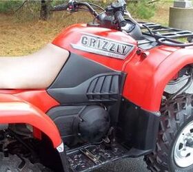 strong running yamaha grizzly 660 4x4 with just 1100 miles has push button 4x4