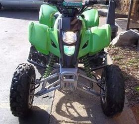 good running kxf400 sport quad that built for a ton of fun this 400cc 4 stroke